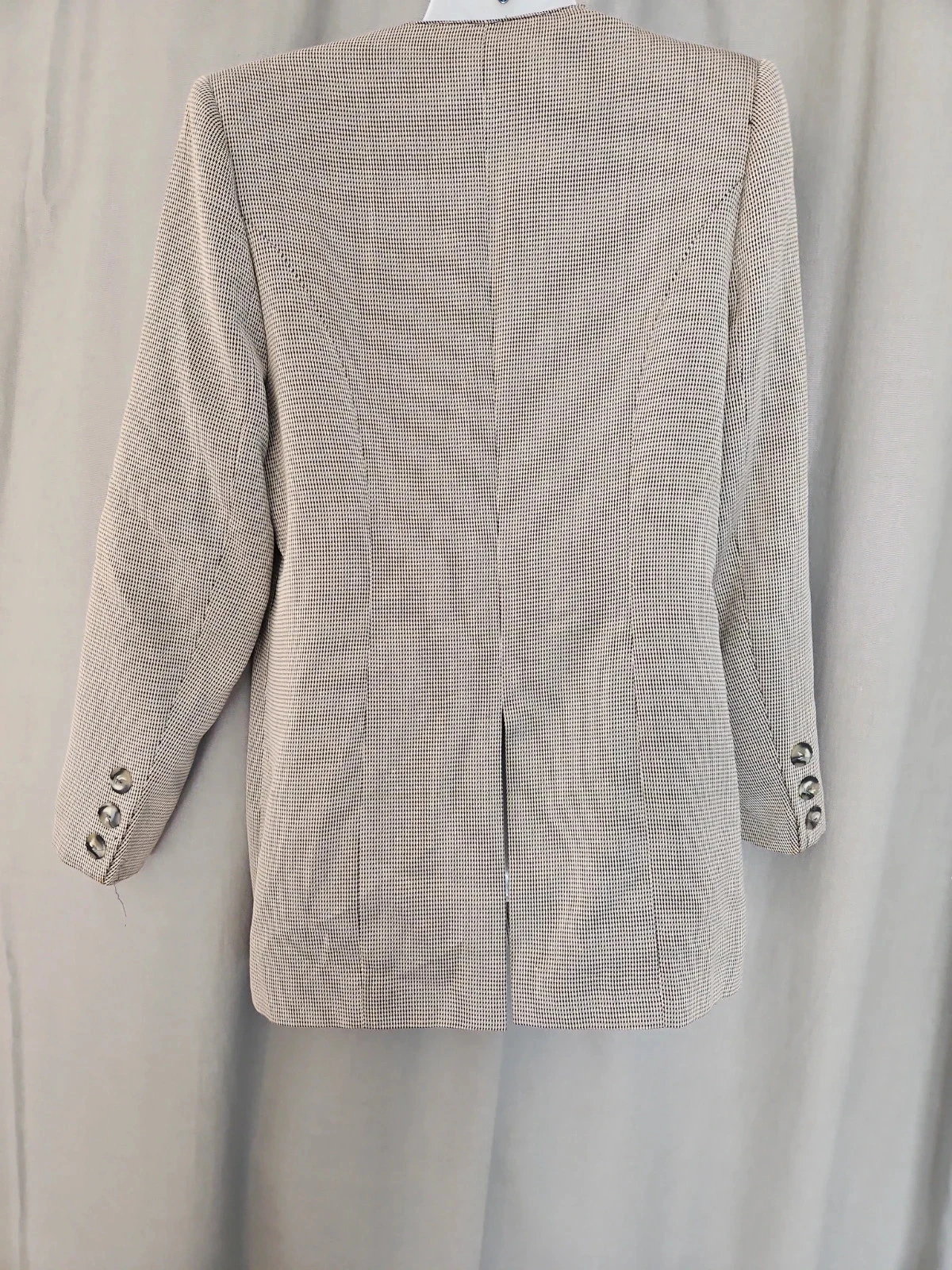 Women's vintage houndstooth jacket size 38 – photo 4